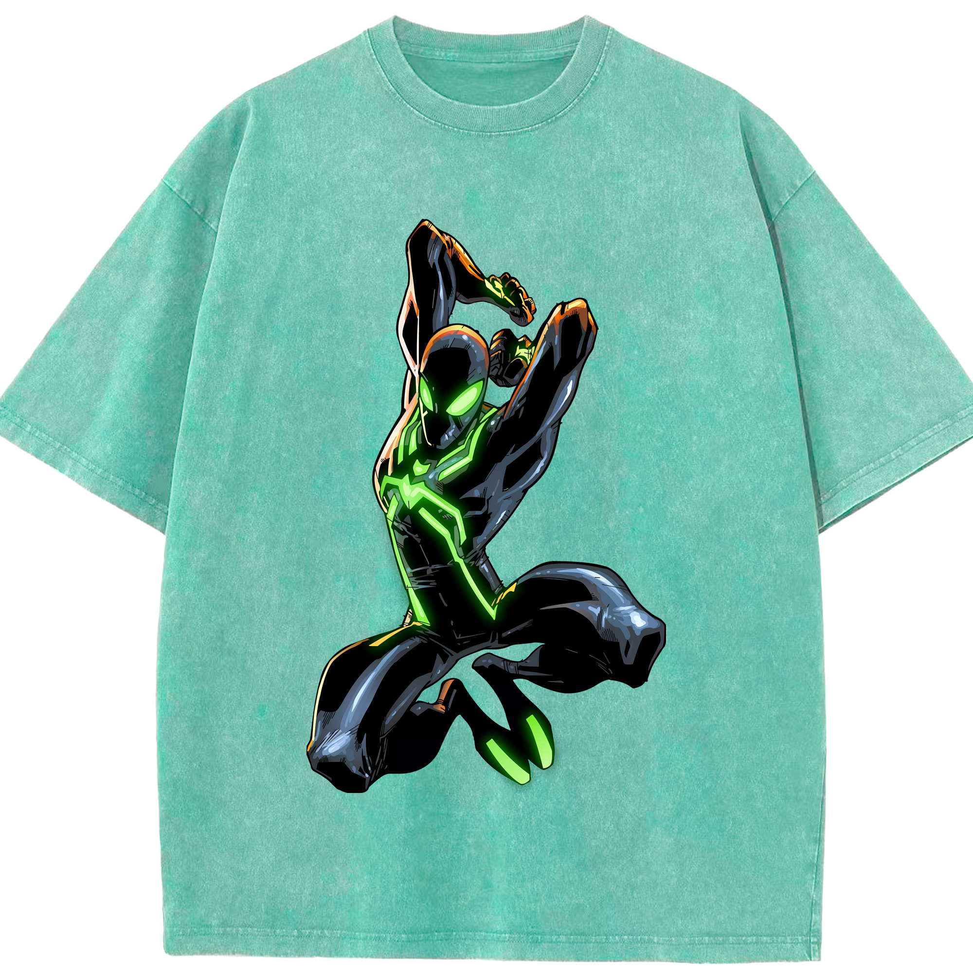 （画像用） Spider Man スパイダーマン 綿100% ヴィンテージ風 半袖Tシャツ（フロントプリント）